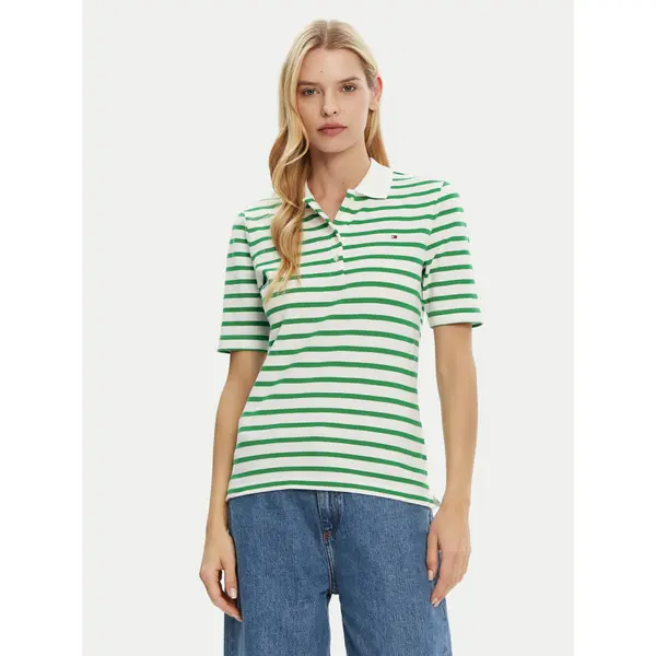 Tommy Hilfiger Tommy Hilfiger Polo 1985 WW0WW43224 Zelena Regular Fit
