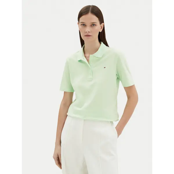 Tommy Hilfiger Tommy Hilfiger Polo 1985 WW0WW43224 Zelena Regular Fit