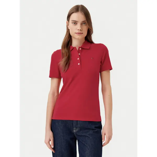 Tommy Hilfiger Tommy Hilfiger Polo 1985 WW0WW43225 Crvena Slim Fit
