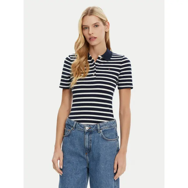 Tommy Hilfiger Tommy Hilfiger Polo 1985 WW0WW43225 Tamnoplava Slim Fit