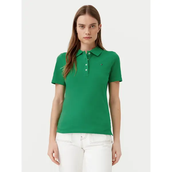 Tommy Hilfiger Tommy Hilfiger Polo 1985 WW0WW43225 Zelena Slim Fit