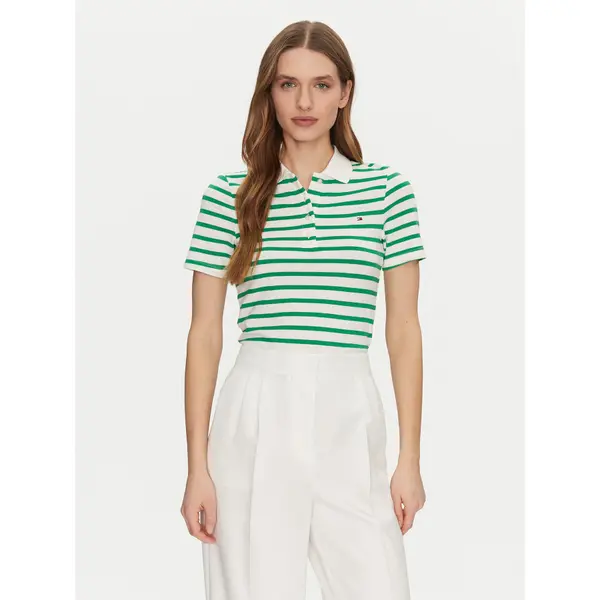 Tommy Hilfiger Tommy Hilfiger Polo 1985 WW0WW43225 Zelena Slim Fit