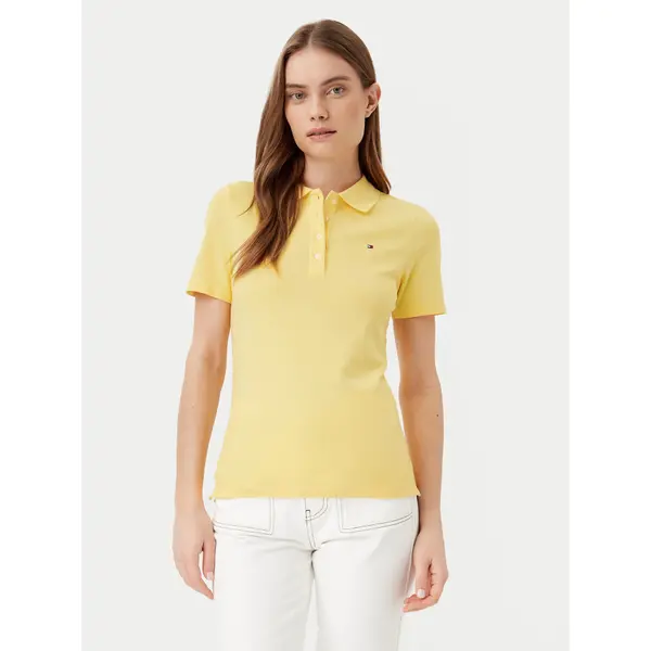 Tommy Hilfiger Tommy Hilfiger Polo 1985 WW0WW43225 Žuta Slim Fit
