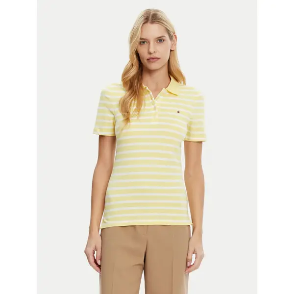 Tommy Hilfiger Tommy Hilfiger Polo 1985 WW0WW43225 Žuta Slim Fit