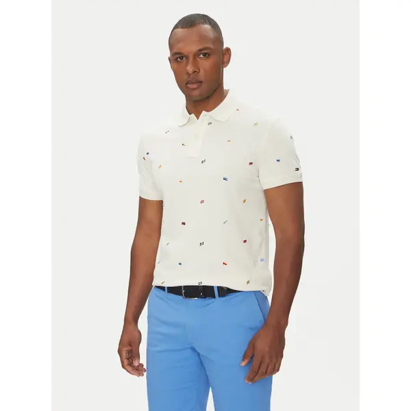 Tommy Hilfiger Tommy Hilfiger Polo Critter MW0MW39044 Bež Regular Fit