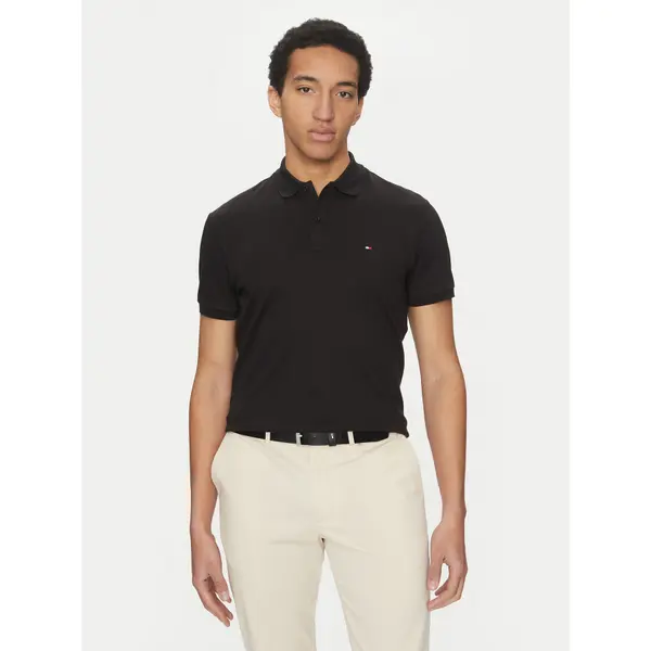 Tommy Hilfiger Tommy Hilfiger Polo Essential MW0MW35585 Crna Regular Fit