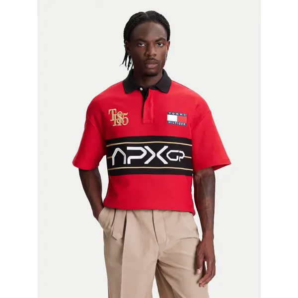 Tommy Hilfiger Tommy Hilfiger Polo F1 Movie Race Day MW0MW41393 Crvena Relaxed Fit