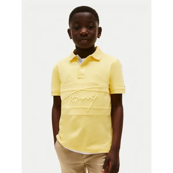 Tommy Hilfiger Tommy Hilfiger Polo Flag KB0KB09714 Žuta Regular Fit