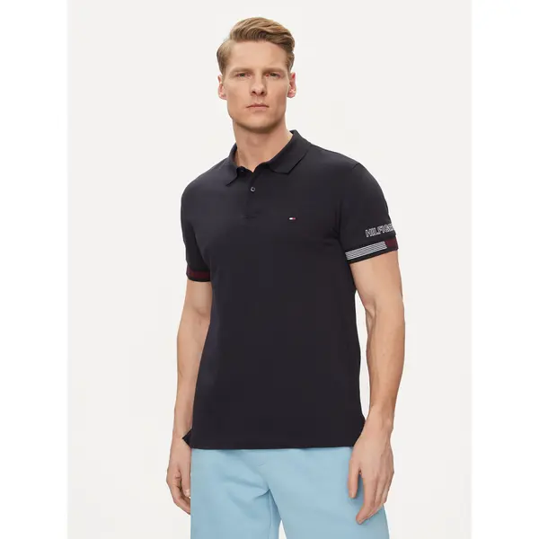 Tommy Hilfiger Tommy Hilfiger Polo Flag MW0MW34780 Tamnoplava Slim Fit