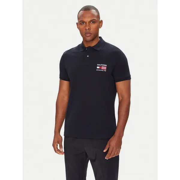 Tommy Hilfiger Tommy Hilfiger Polo Flag MW0MW39836 Tamnoplava Regular Fit