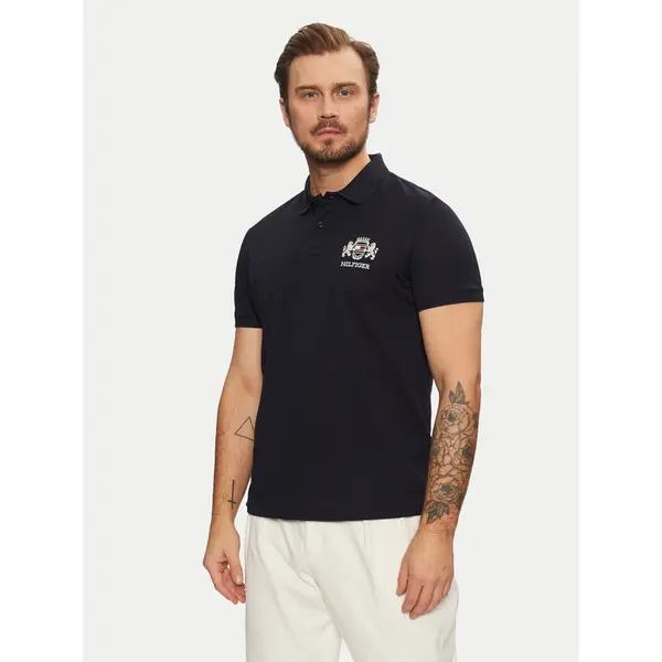 Tommy Hilfiger Tommy Hilfiger Polo Icon Graphic MW0MW37516 Tamnoplava Regular Fit