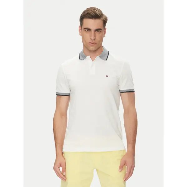Tommy Hilfiger Tommy Hilfiger Polo MW0MW33140 Bijela Regular Fit