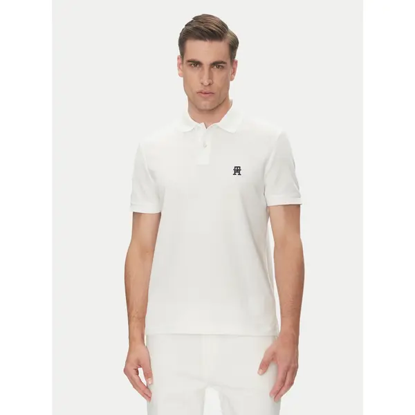 Tommy Hilfiger Tommy Hilfiger Polo MW0MW33167 Bijela Regular Fit