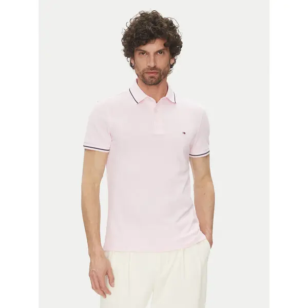 Tommy Hilfiger Tommy Hilfiger Polo MW0MW39993 Ružičasta Slim Fit