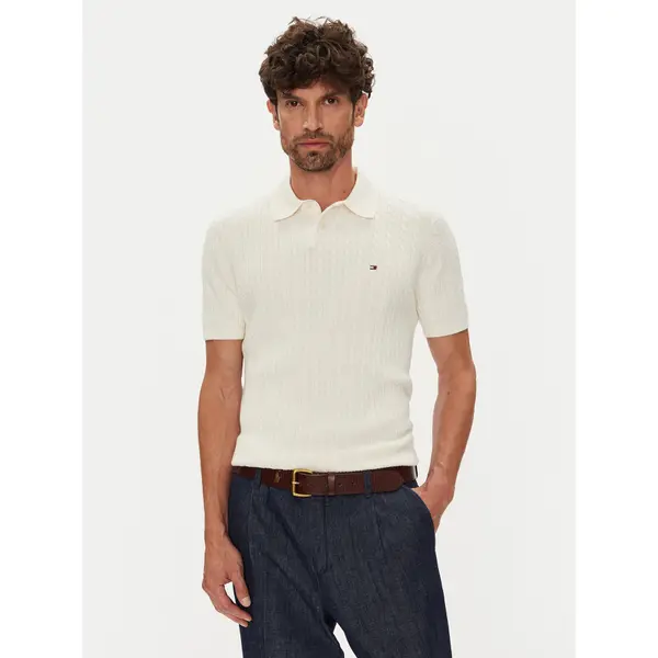 Tommy Hilfiger Tommy Hilfiger Polo MW0MW40701 Bež Regular Fit