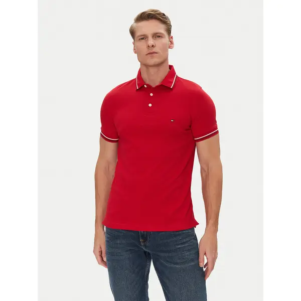 Tommy Hilfiger Tommy Hilfiger Polo Seasonal MW0MW39993 Crvena Slim Fit