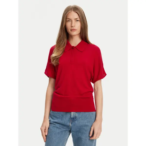 Tommy Hilfiger Tommy Hilfiger Polo WW0WW45652 Crvena Regular Fit