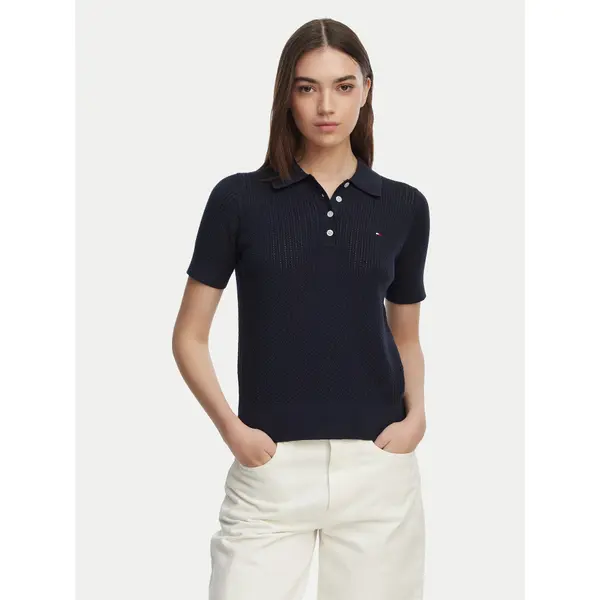 Tommy Hilfiger Tommy Hilfiger Polo WW0WW49362 Tamnoplava Slim Fit