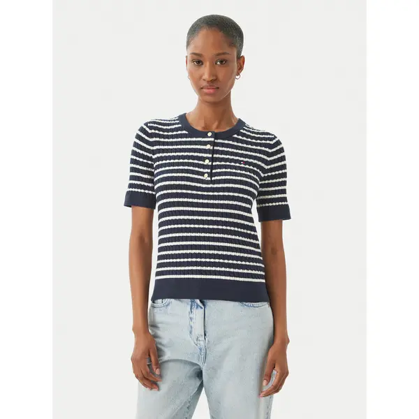Tommy Hilfiger Tommy Hilfiger Polo WW0WW49613 Tamnoplava Slim Fit