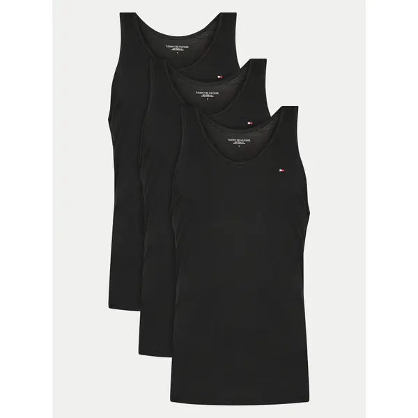 Tommy Hilfiger Tommy Hilfiger Set potkošulja bez rukava﻿ UM0UM03387 Crna Regular Fit