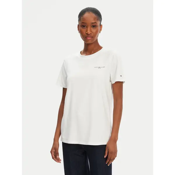 Tommy Hilfiger Tommy Hilfiger T-shirt 1985 WW0WW37877 Bijela Regular Fit