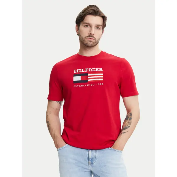 Tommy Hilfiger Tommy Hilfiger T-shirt American Monotype MW0MW39843 Crvena Regular Fit