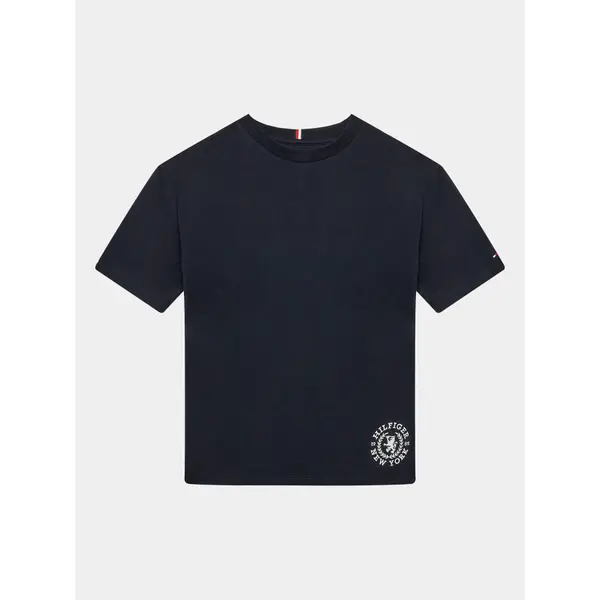 Tommy Hilfiger Tommy Hilfiger T-shirt Crest Logo KB0KB08675 D Tamnoplava Regular Fit