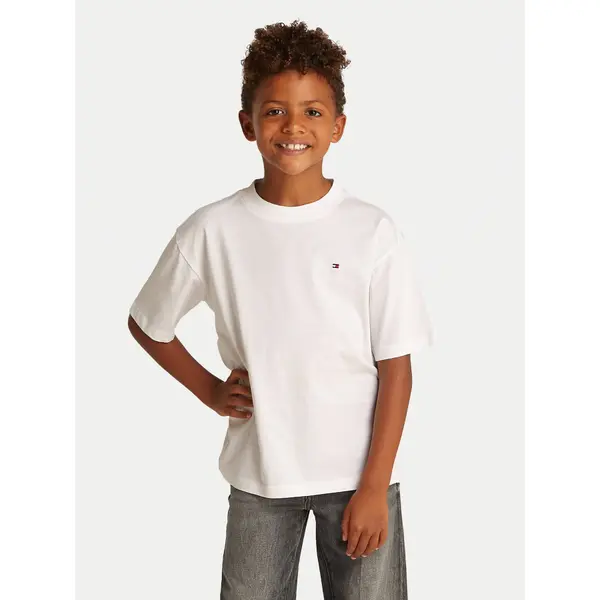 Tommy Hilfiger Tommy Hilfiger T-shirt Essential Archive KB0KB09646 D Bijela Regular Fit