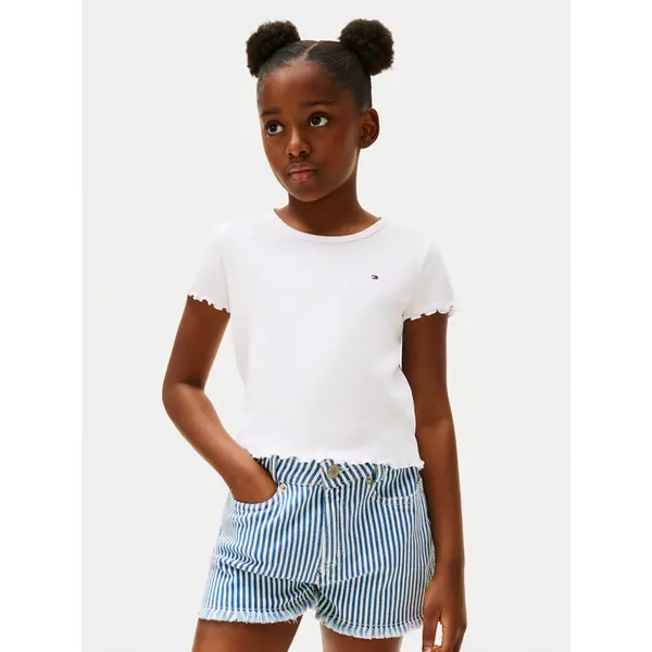 Tommy Hilfiger Tommy Hilfiger T-shirt Essential KG0KG08590 Bijela Regular Fit