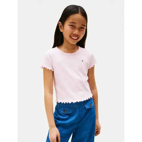 Tommy Hilfiger Tommy Hilfiger T-shirt Essential KG0KG08590 Ružičasta Regular Fit