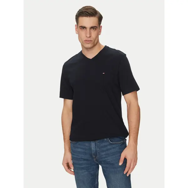 Tommy Hilfiger Tommy Hilfiger T-shirt Essential V-Neck Tee MW0MW39249 Tamnoplava Regular Fit