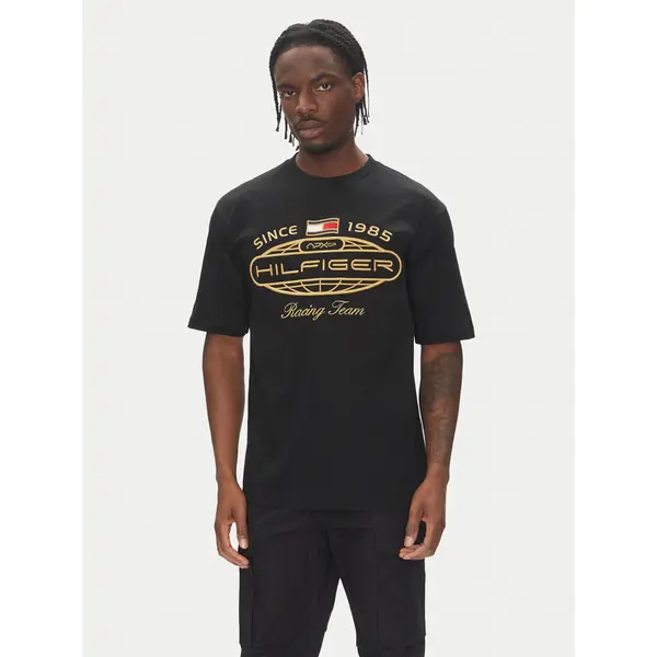Tommy Hilfiger Tommy Hilfiger T-shirt F1 Movie MW0MW41390 Crna Regular Fit