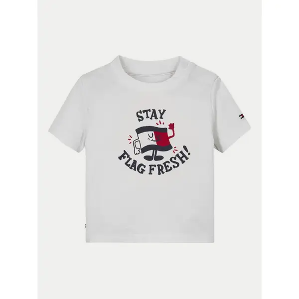 Tommy Hilfiger Tommy Hilfiger T-shirt Graphic KN0KN01964 Bijela Regular Fit