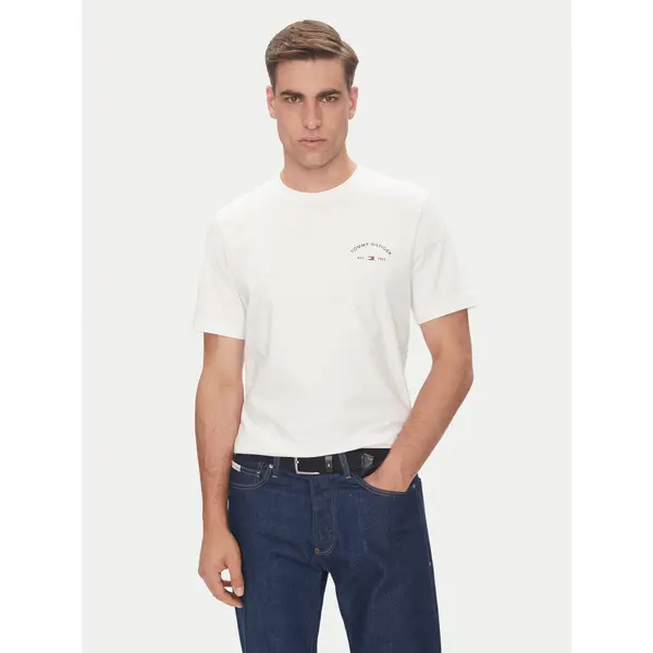 Tommy Hilfiger Tommy Hilfiger T-shirt Hotel MW0MW39352 Bijela Regular Fit