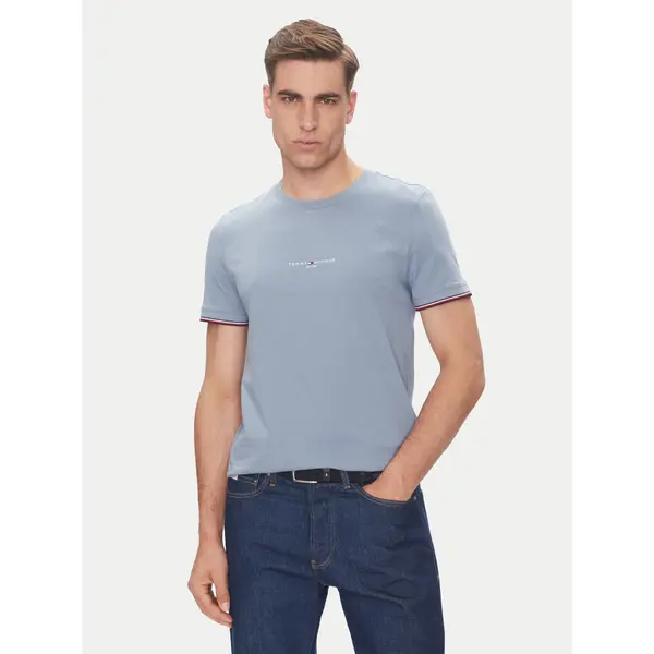 Tommy Hilfiger Tommy Hilfiger T-shirt Logo MW0MW32584 Svijetloplava Regular Fit