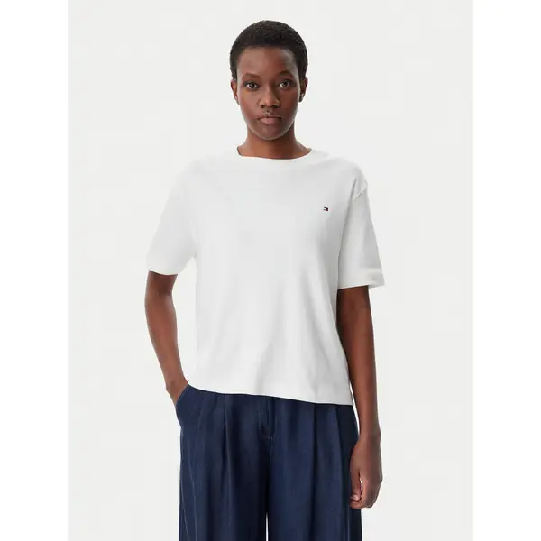 Tommy Hilfiger Tommy Hilfiger T-shirt Modern Cody WW0WW46158 Écru Relaxed Fit