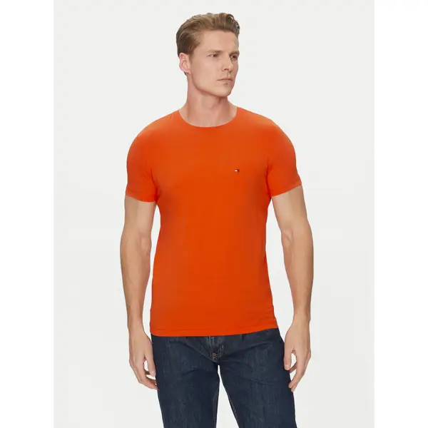 Tommy Hilfiger Tommy Hilfiger T-shirt MW0MW10800 Narančasta Slim Fit