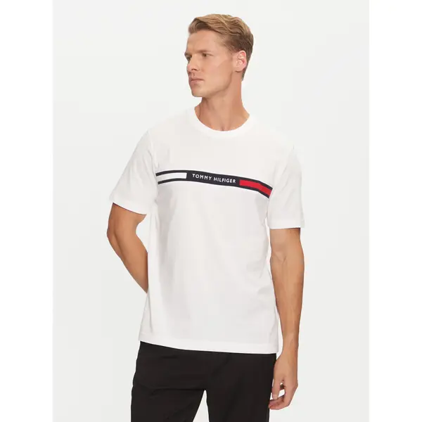 Tommy Hilfiger Tommy Hilfiger T-shirt MW0MW36498 Bijela Regular Fit