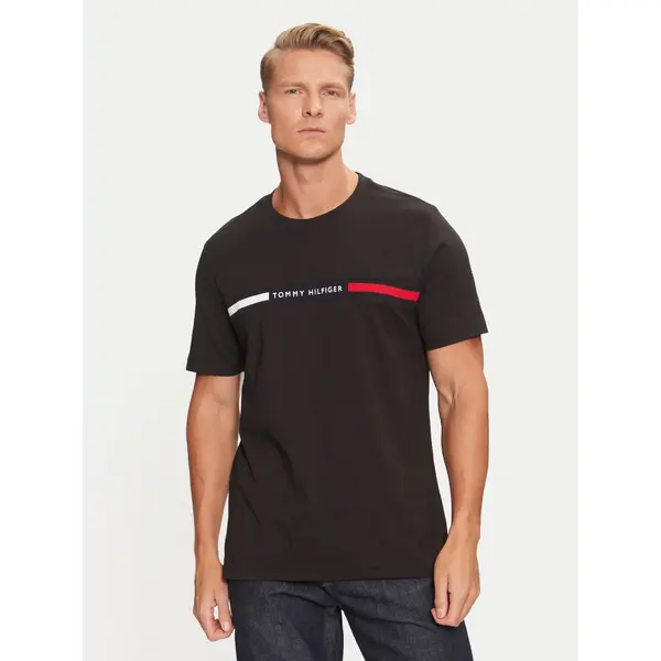 Tommy Hilfiger Tommy Hilfiger T-shirt MW0MW36498 Crna Regular Fit