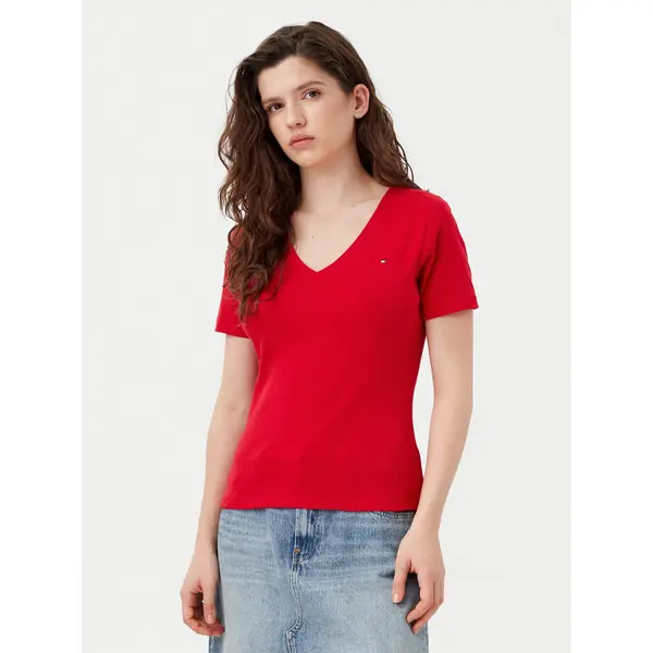 Tommy Hilfiger Tommy Hilfiger T-shirt New Cody WW0WW40584 Crvena Slim Fit
