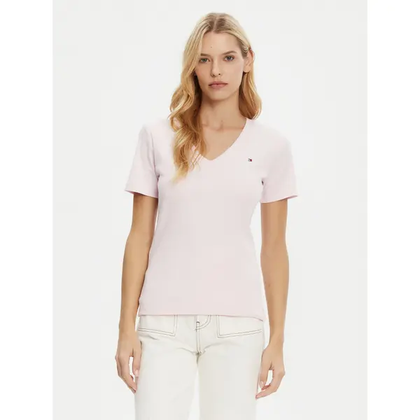Tommy Hilfiger Tommy Hilfiger T-shirt New Cody WW0WW40584 Ružičasta Slim Fit