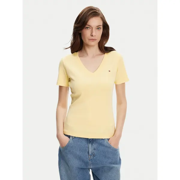 Tommy Hilfiger Tommy Hilfiger T-shirt New Cody WW0WW40584 Žuta Slim Fit
