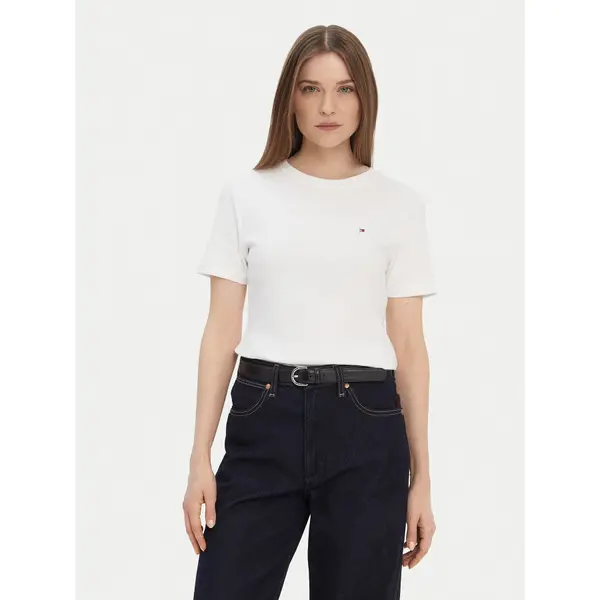 Tommy Hilfiger Tommy Hilfiger T-shirt New Cody WW0WW40587 Bijela Slim Fit
