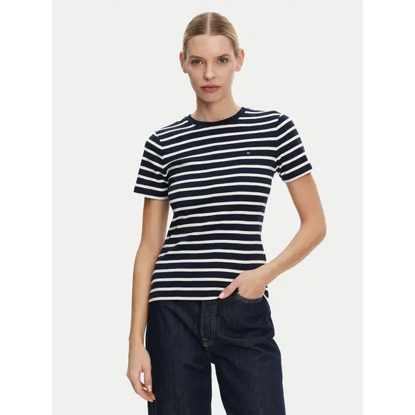 Tommy Hilfiger Tommy Hilfiger T-shirt New Cody WW0WW40587 Tamnoplava Slim Fit