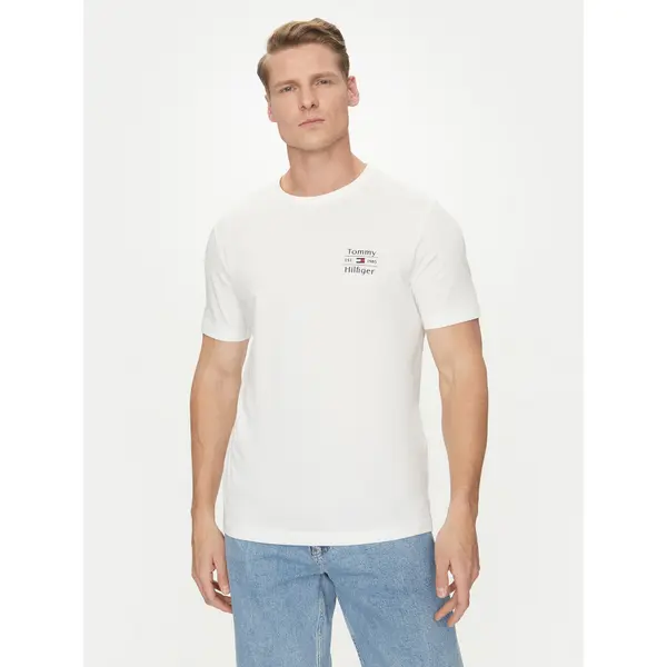 Tommy Hilfiger Tommy Hilfiger T-shirt Stack MW0MW38622 Bijela Regular Fit