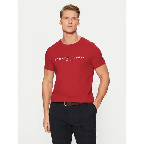 Tommy Hilfiger Tommy Hilfiger T-shirt Tommy Logo MW0MW11797 Crvena Regular Fit