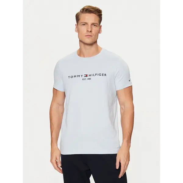 Tommy Hilfiger Tommy Hilfiger T-shirt Tommy Logo MW0MW11797 Svijetloplava Regular Fit