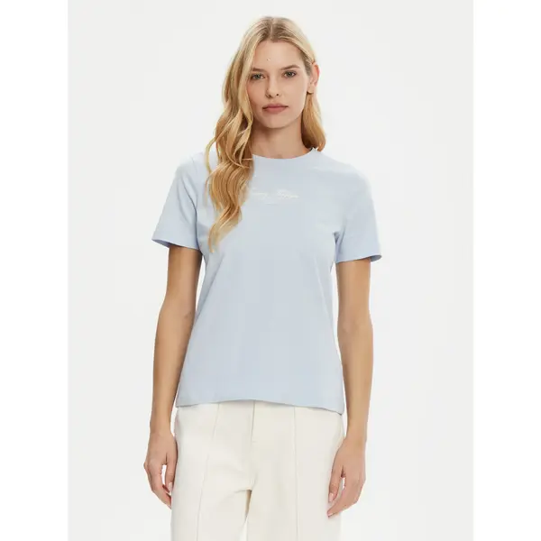 Tommy Hilfiger Tommy Hilfiger T-shirt WW0WW45428 Svijetloplava Regular Fit