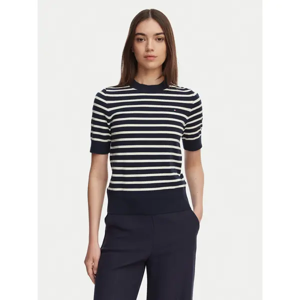 Tommy Hilfiger Tommy Hilfiger T-shirt WW0WW49705 Tamnoplava Slim Fit