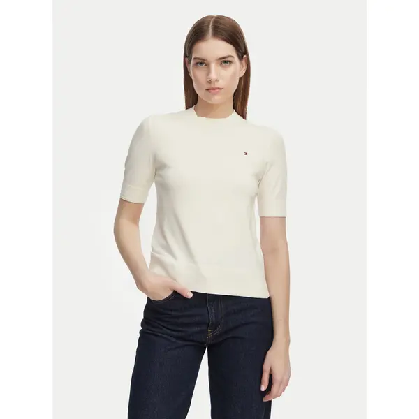 Tommy Hilfiger Tommy Hilfiger T-shirt WW0WW49705 Žuta Slim Fit